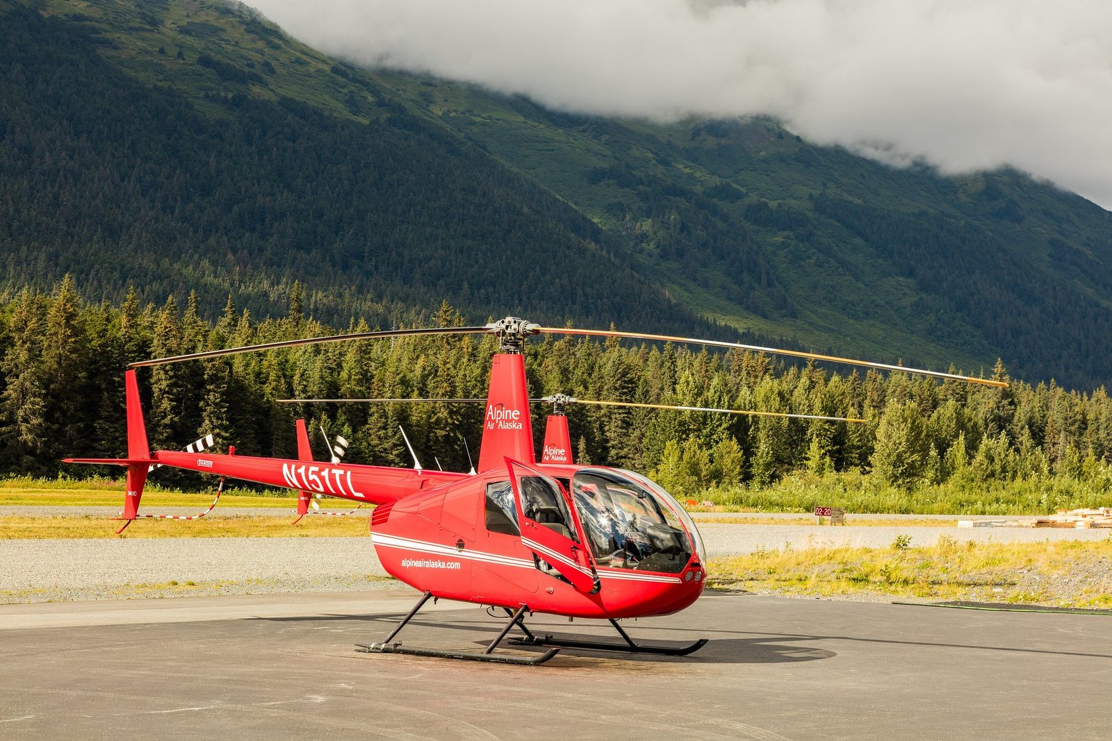 Robinson R44 flown by Blue Aviation