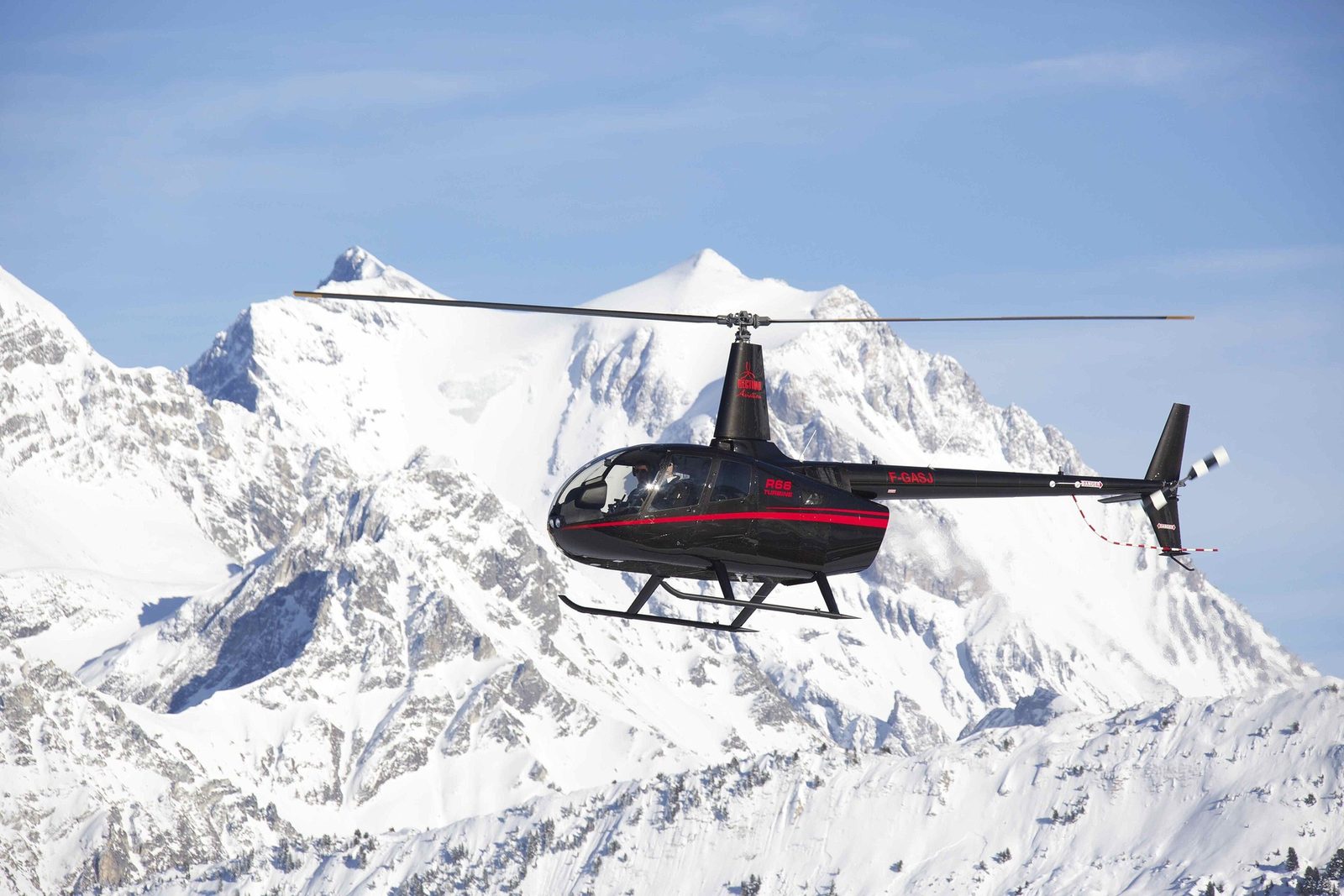 Robinson R66 flown by Maharaja Aviation