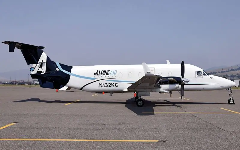 Beechcraft 1900 flown by Alpine Aviation