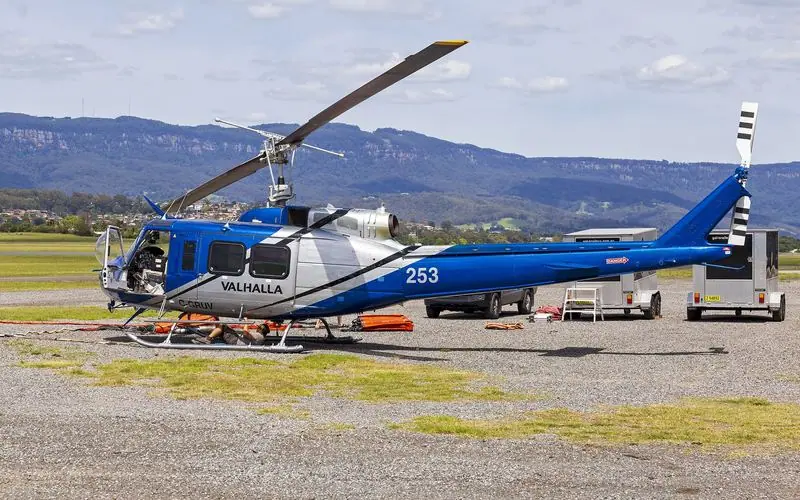Bell 204 helicopter