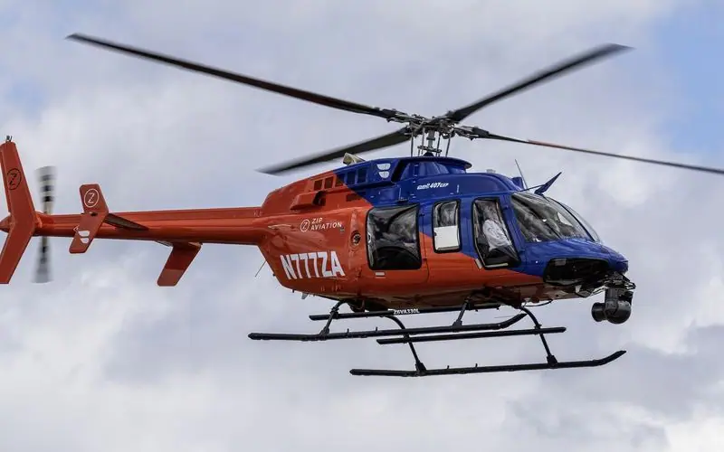 Bell 407 flown by Med-Trans