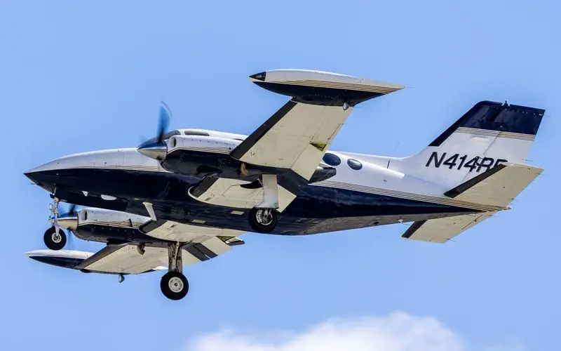 Cessna 414 Chancellor private jet