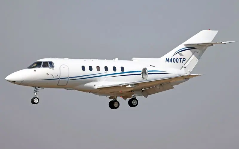 Hawker 750 private jet