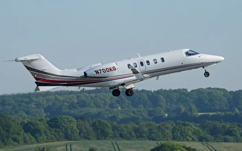 Learjet 40 private jet