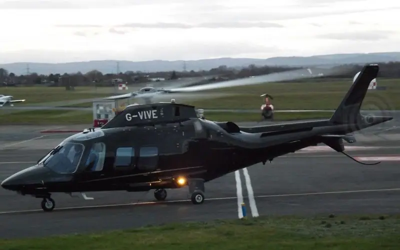 Leonardo AW109 helicopter